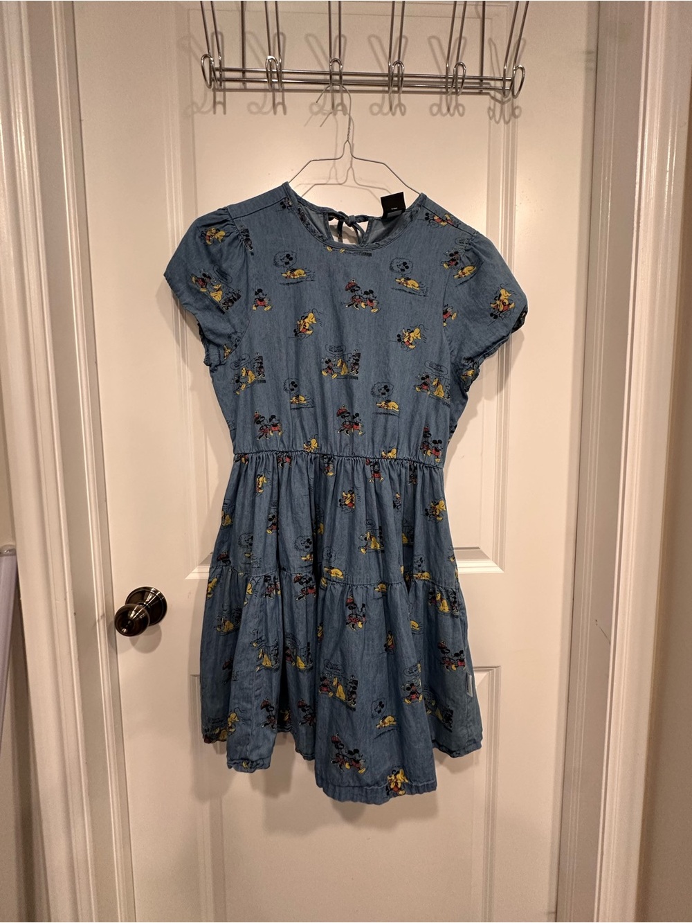 Her Universe Denim Mickey, Minnie Mouse & Pluto Print Dress with Pockets, S, EUC - Picture 4 of 6